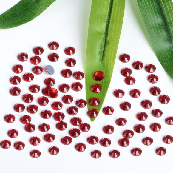 Hotfix Crystal Rhinestones SS6 Siam Red Flat Back Gems (1.90mm) for DIY Craft - Picture 4 of 5